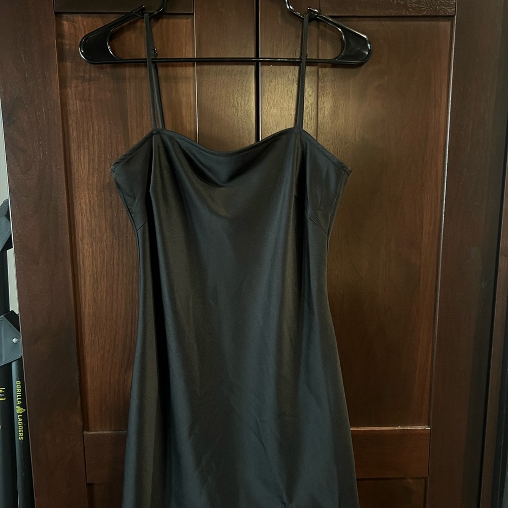 Princess Polly Black Spaghetti Strap Slip Dress